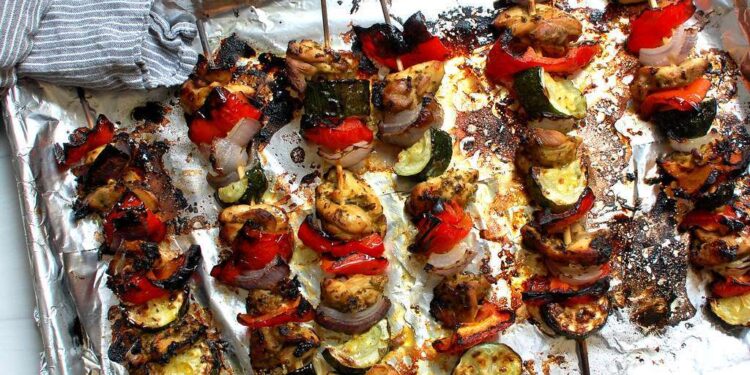 BBQ MY WAY: Grilled Greek hen kabobs